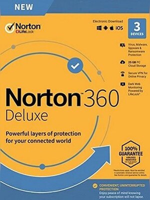 Norton 360 Deluxe – 1 Year / 5 Devices (Global Key)